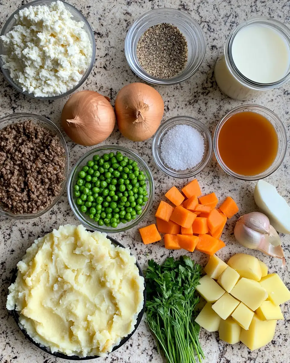 Ingredients for Savor the Comfort: Mastering the Art of Classic Shepherd's Pie