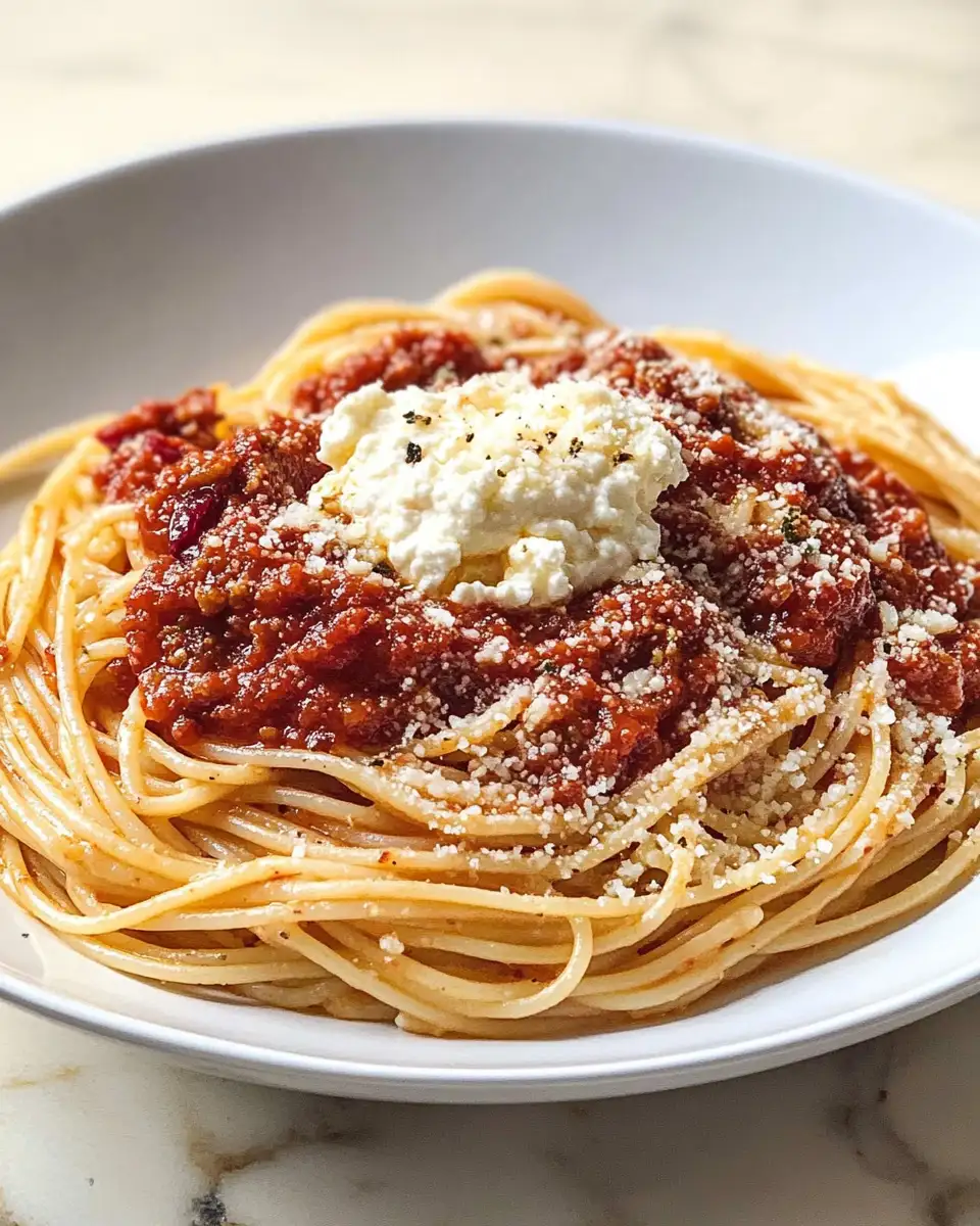 Cranberry Spaghetti with Ricotta & Parmesan: A Festive Twist on Classic Comfort - Featured Image