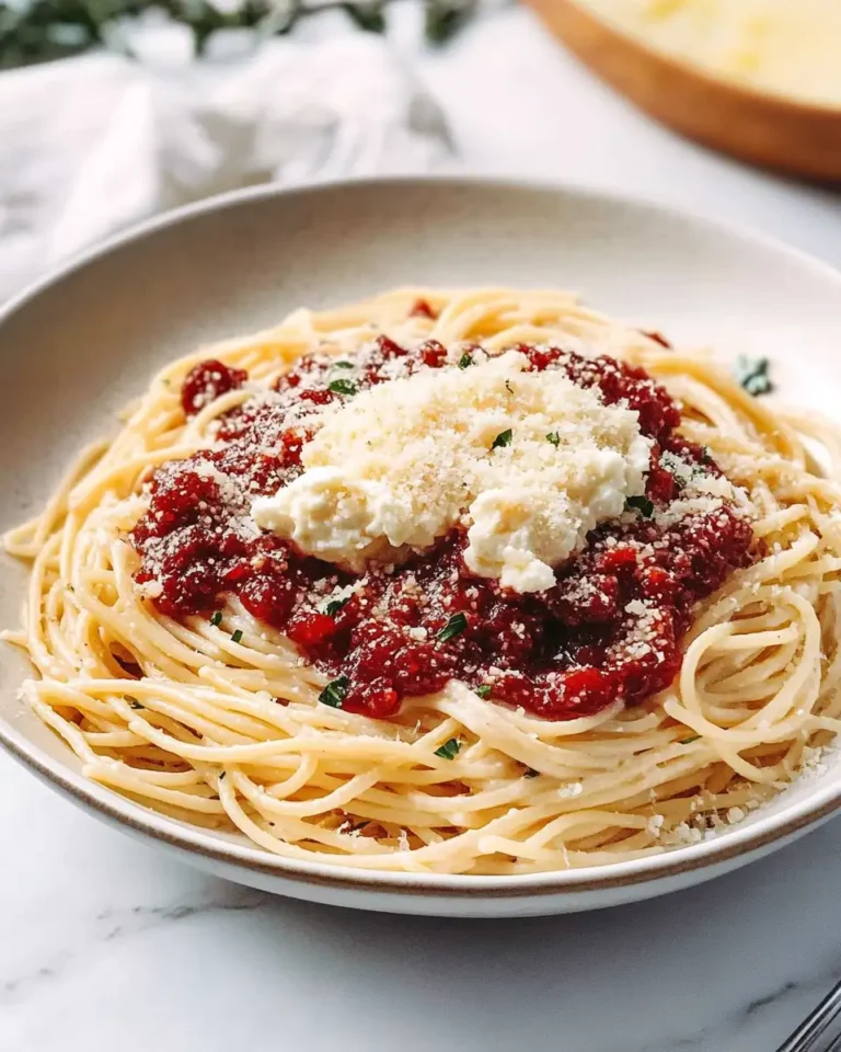 Cranberry Spaghetti with Ricotta & Parmesan: A Festive Twist on Classic Comfort - Featured Image