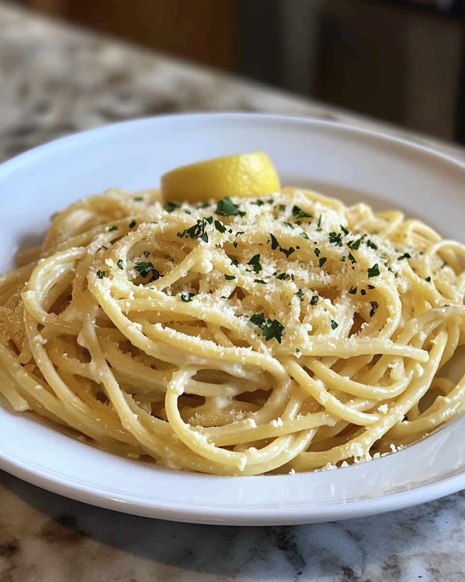 Final dish - Irresistibly Creamy 15-Minute Lemon Ricotta Pasta Delight