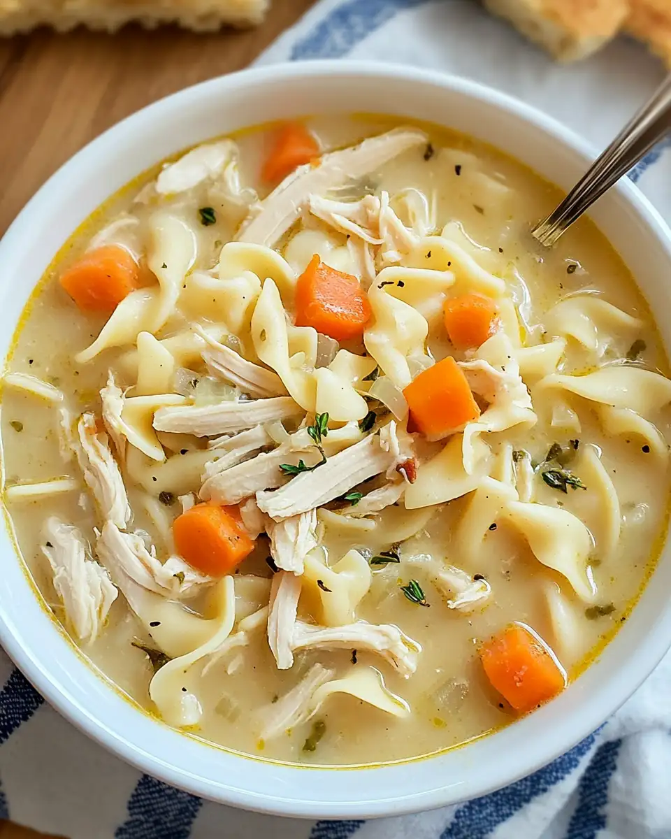 Cozy Up with the Ultimate Creamy Chicken Noodle Soup Recipe - Featured Image