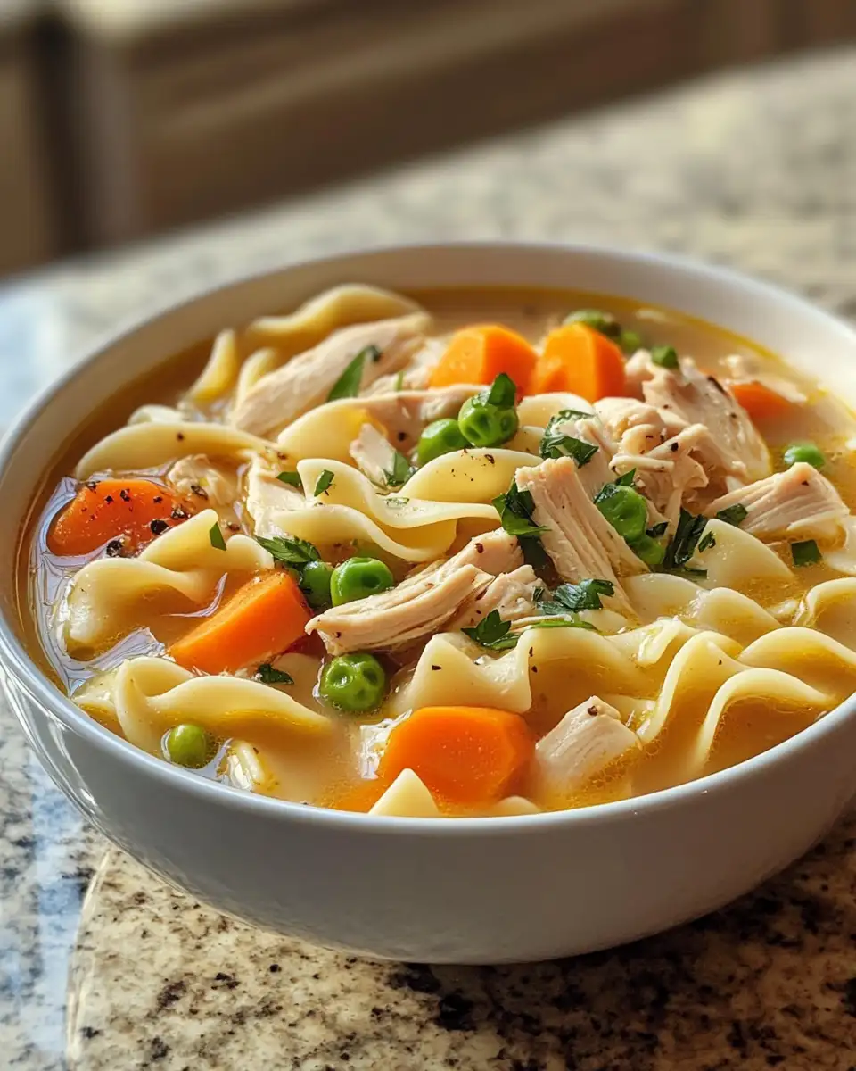 Final dish - Cozy Up with the Ultimate Creamy Chicken Noodle Soup Recipe