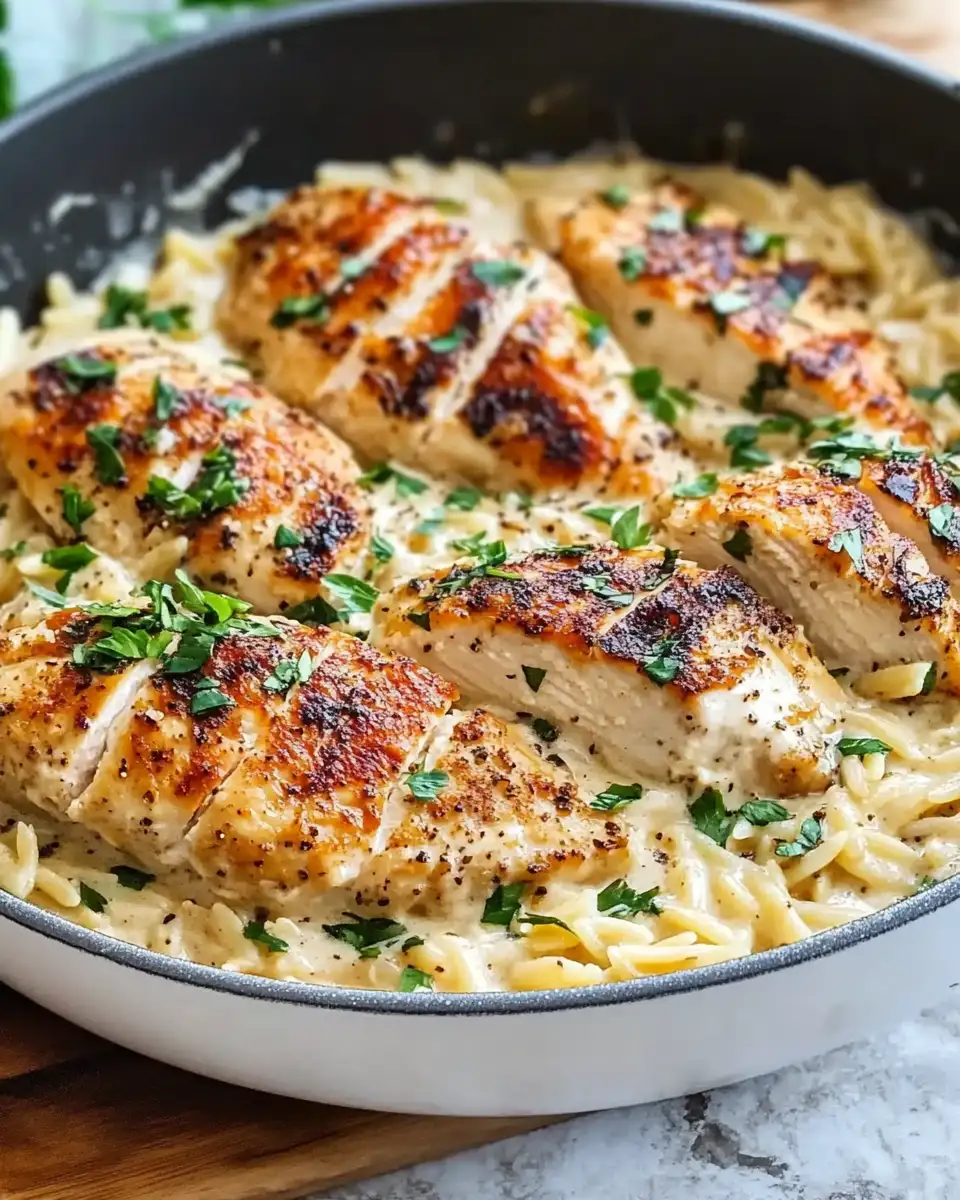 Indulge in the Ultimate Comfort: Creamy Parmesan Chicken and Orzo Delight - Featured Image