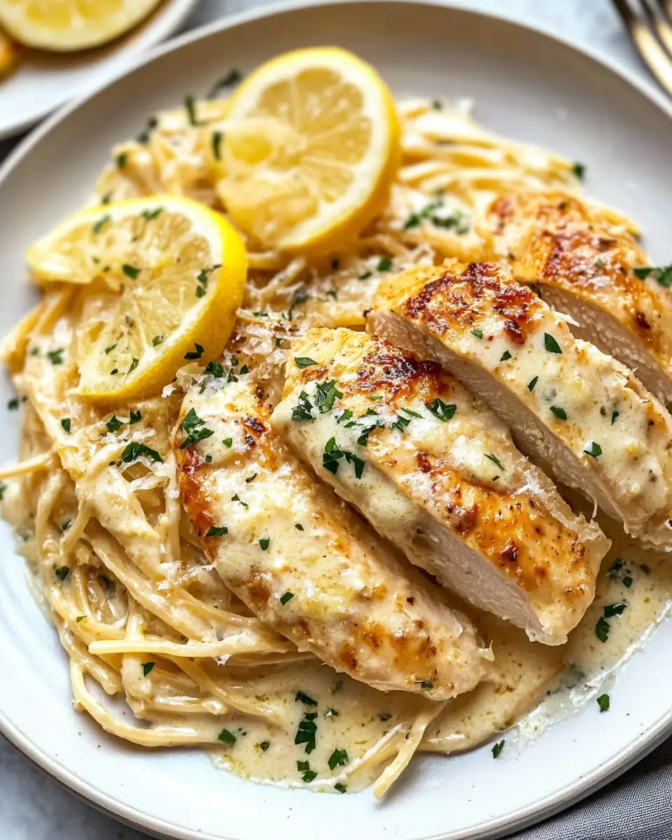 Zesty Indulgence: Creamy Parmesan Lemon Chicken Delight - Featured Image