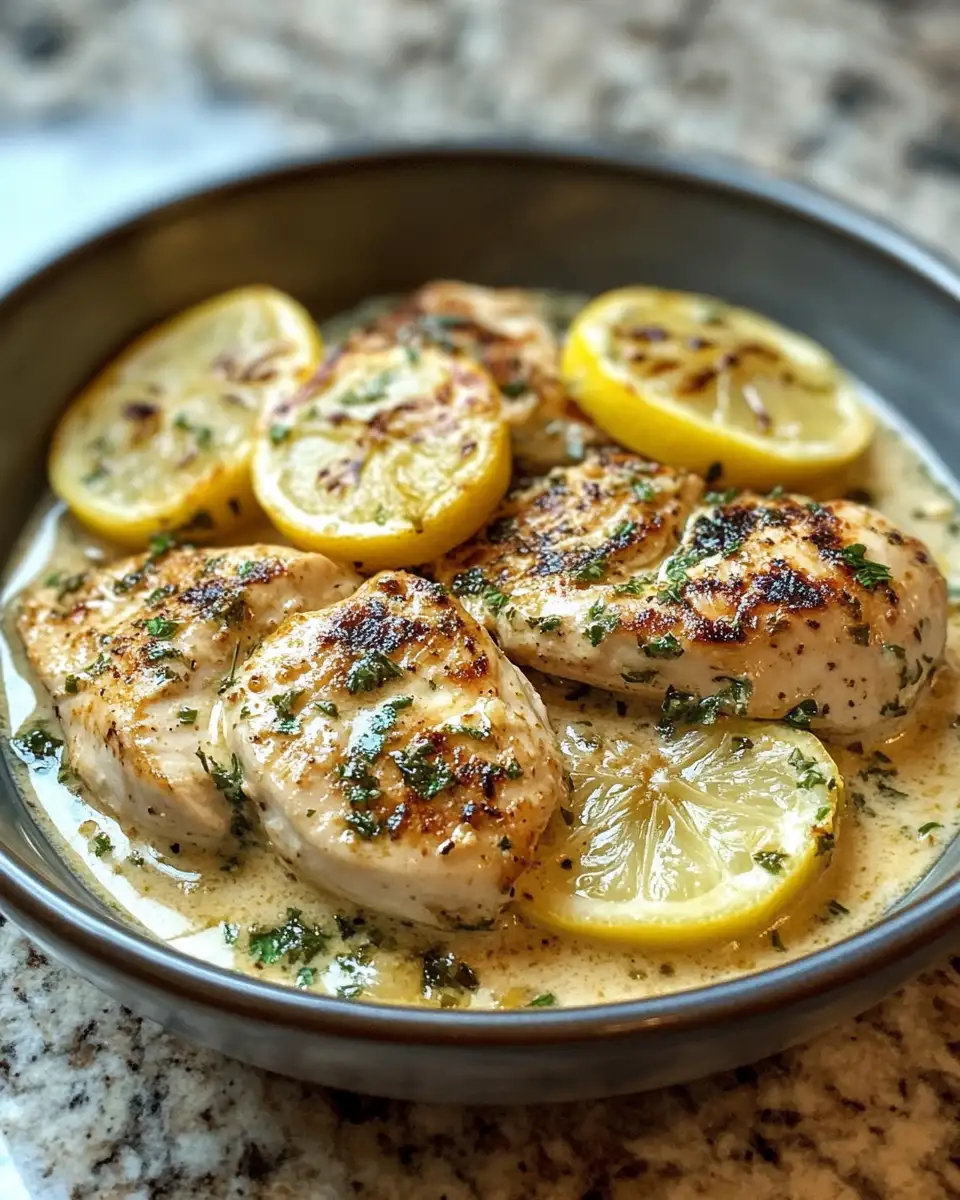 Zesty Indulgence: Creamy Parmesan Lemon Chicken Delight 4 Final dish - Zesty Indulgence: Creamy Parmesan Lemon Chicken Delight