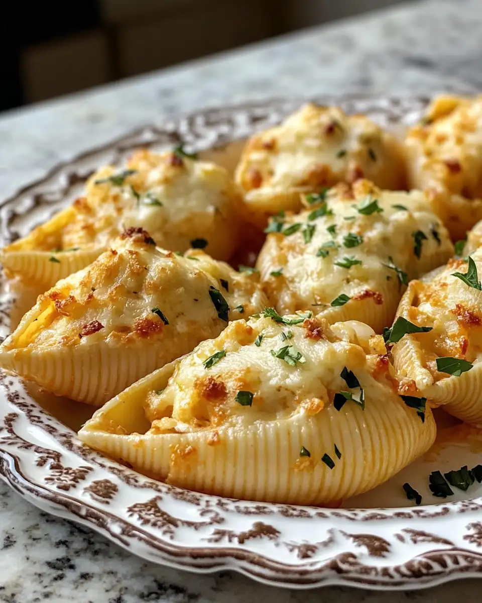 Dive into Decadence with Creamy Seafood Stuffed Shells 6 Final dish - Dive into Decadence with Creamy Seafood Stuffed Shells