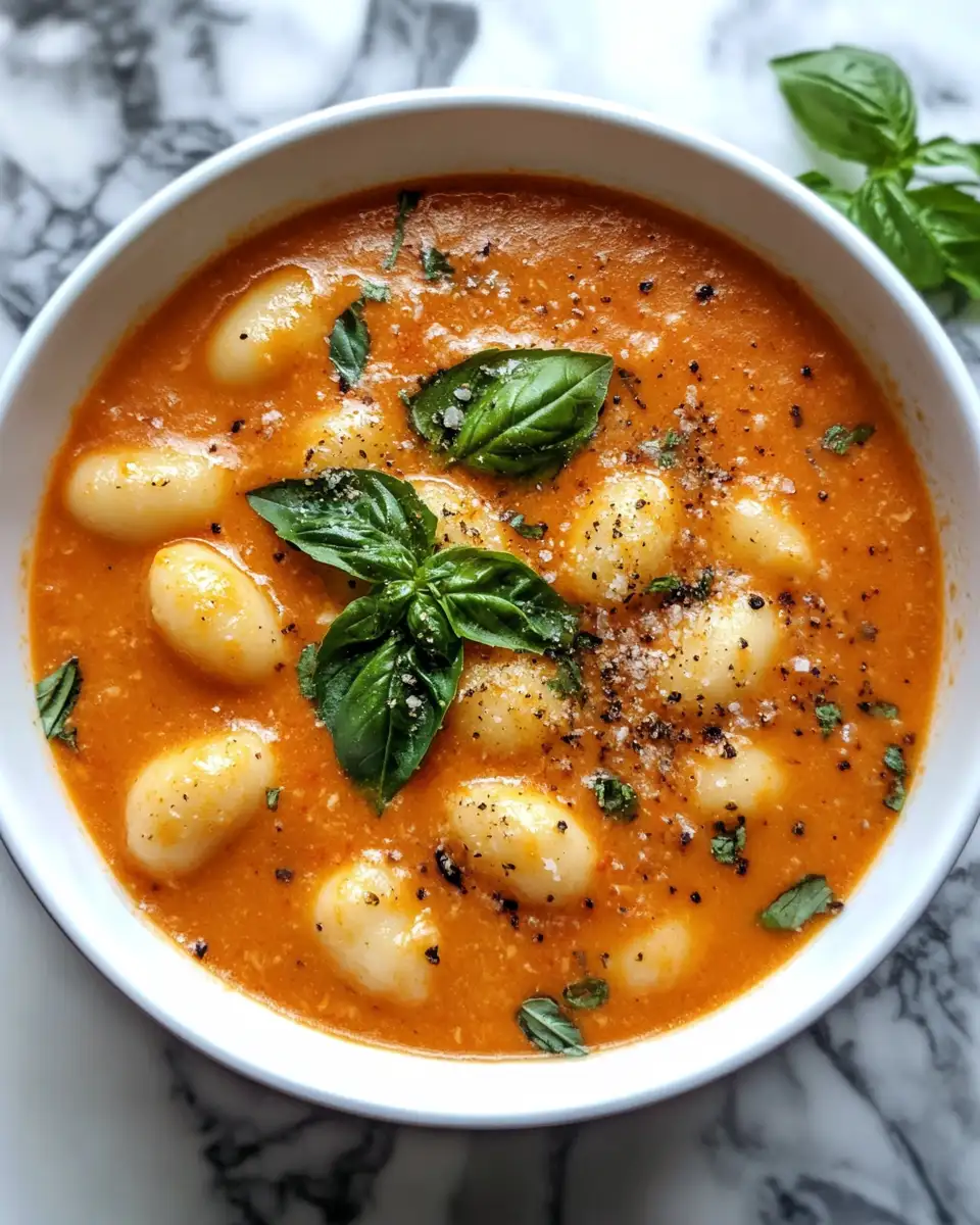 Irresistibly Comforting Creamy Tomato Basil Gnocchi Soup 6 Final dish - Irresistibly Comforting Creamy Tomato Basil Gnocchi Soup