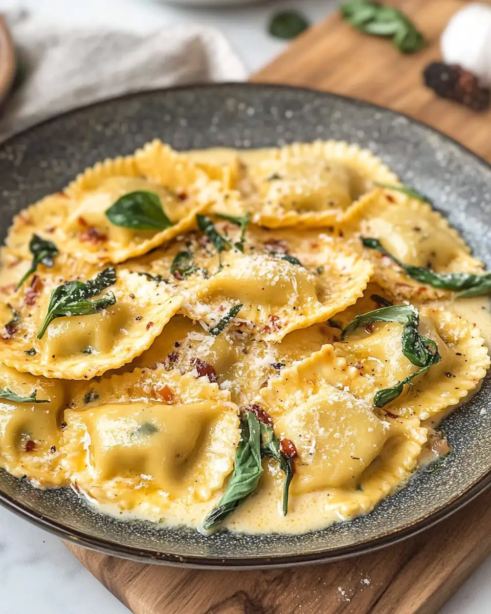 Indulge in Comfort with This Creamy Tuscan Ravioli Recipe - Featured Image