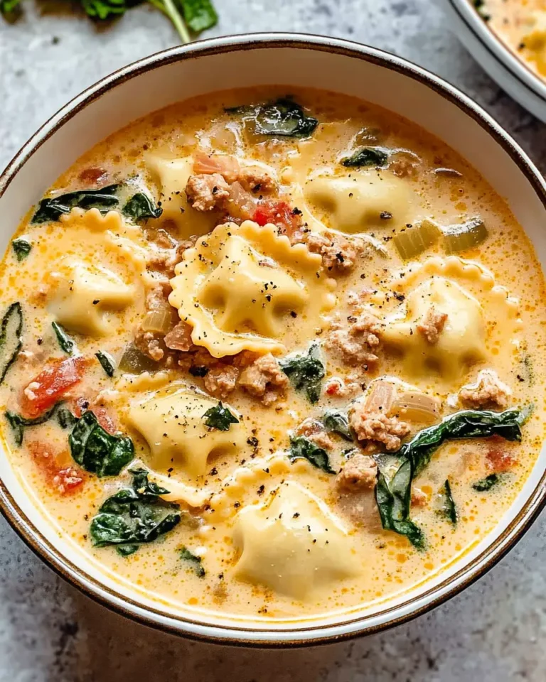 Indulge in Comfort: Creamy Tuscan Ravioli Soup Recipe - Featured Image
