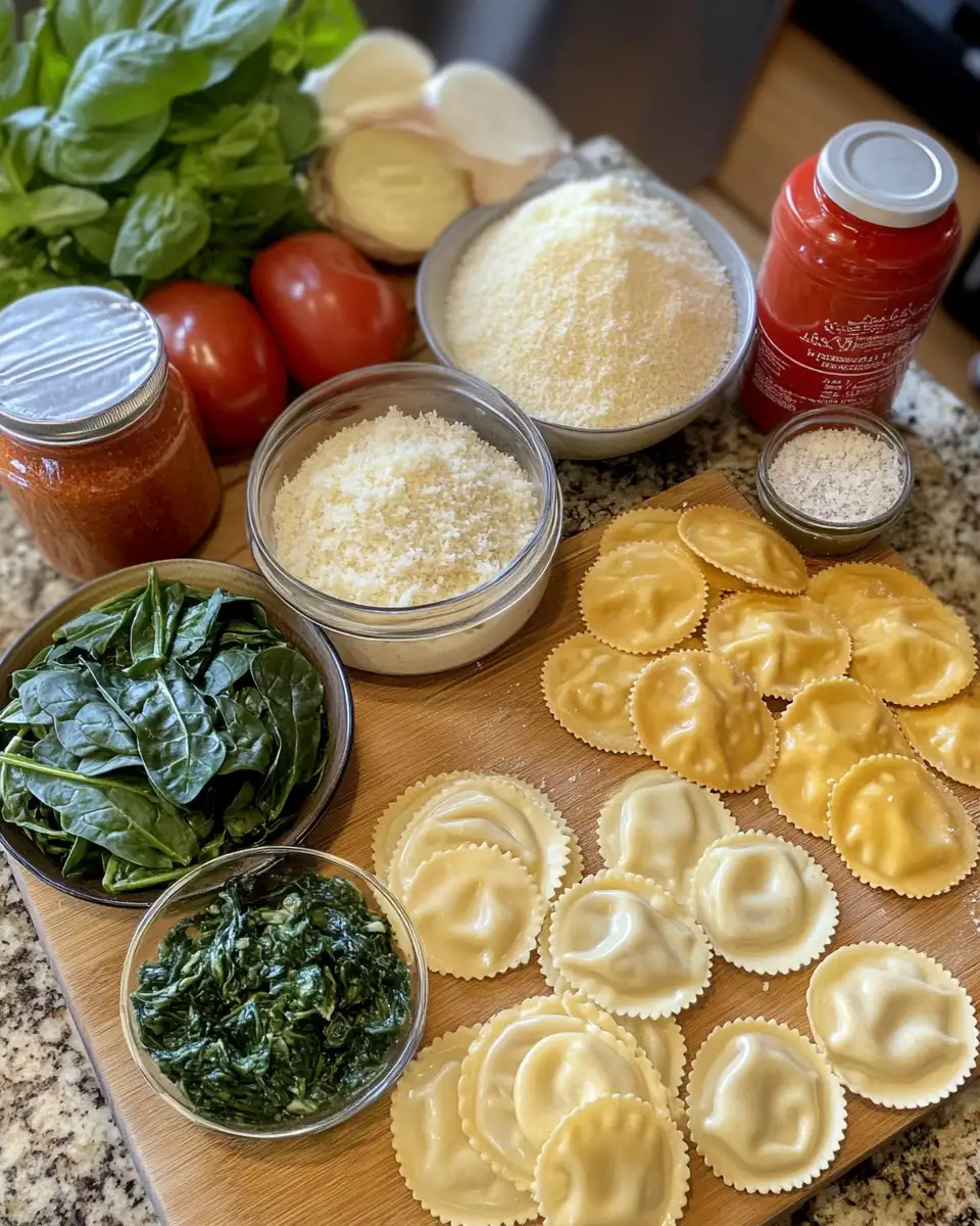 Ingredients for Indulge in Comfort: Creamy Tuscan Ravioli Soup Recipe