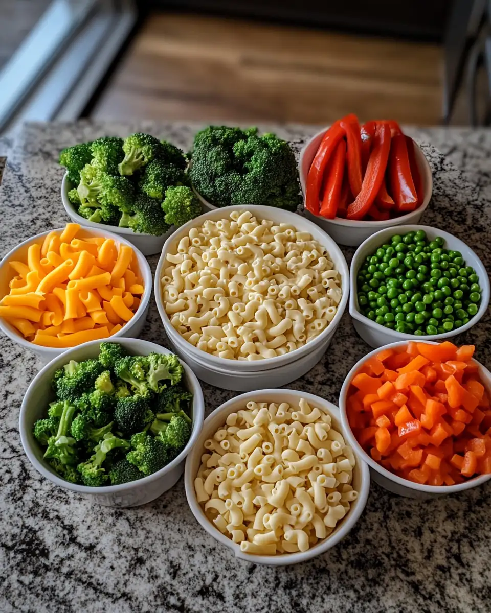 Ingredients for Indulge in Comfort: The Ultimate Creamy Veggie Mac and Cheese Recipe