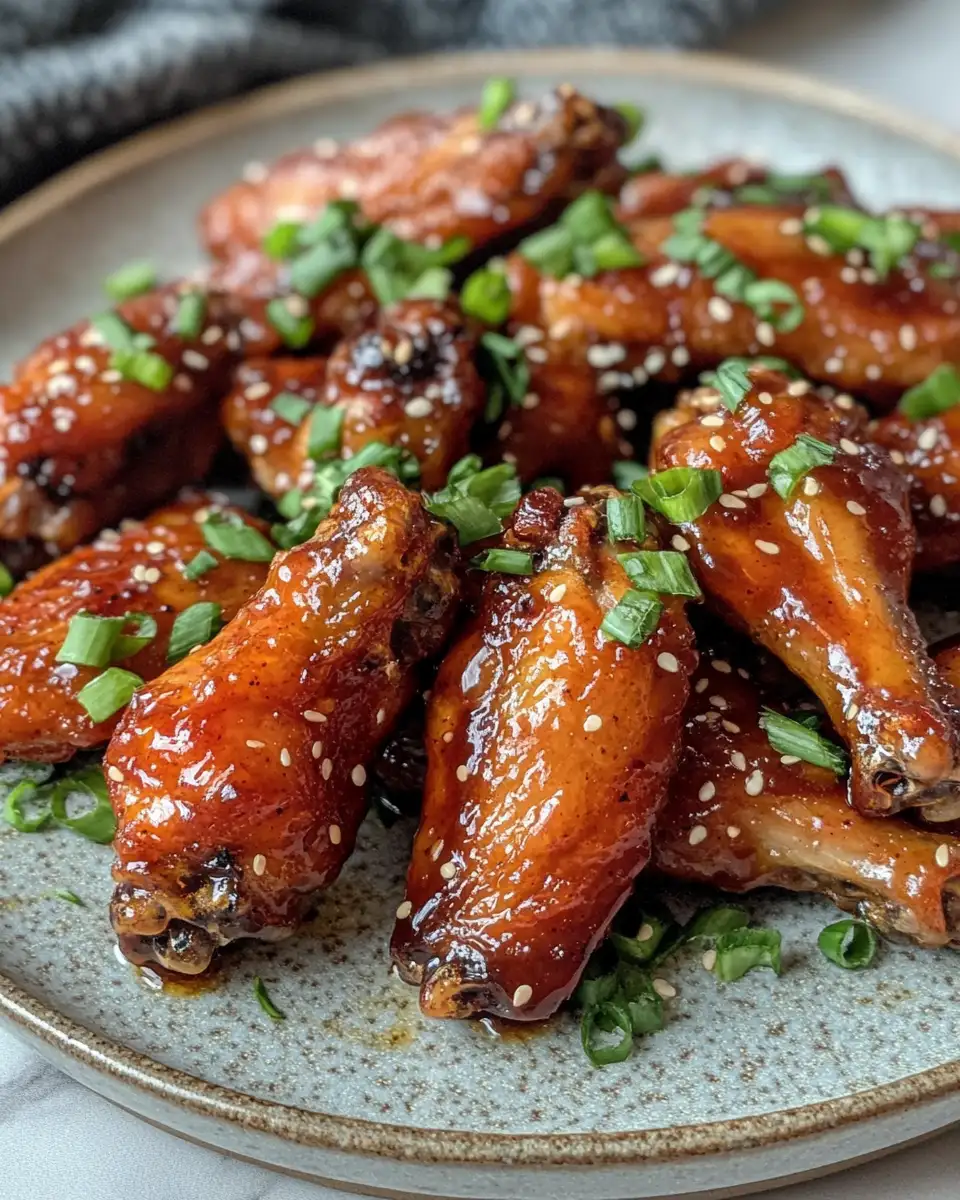 Final dish - Irresistibly Crispy Honey Garlic Chicken Wings That You'll Crave