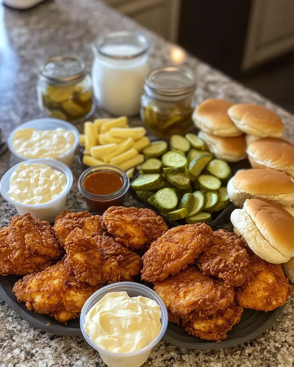 Crispy Bliss: The Ultimate Dill Pickle Fried Chicken Sandwich Experience 4 Ingredients for Crispy Bliss: The Ultimate Dill Pickle Fried Chicken Sandwich Experience