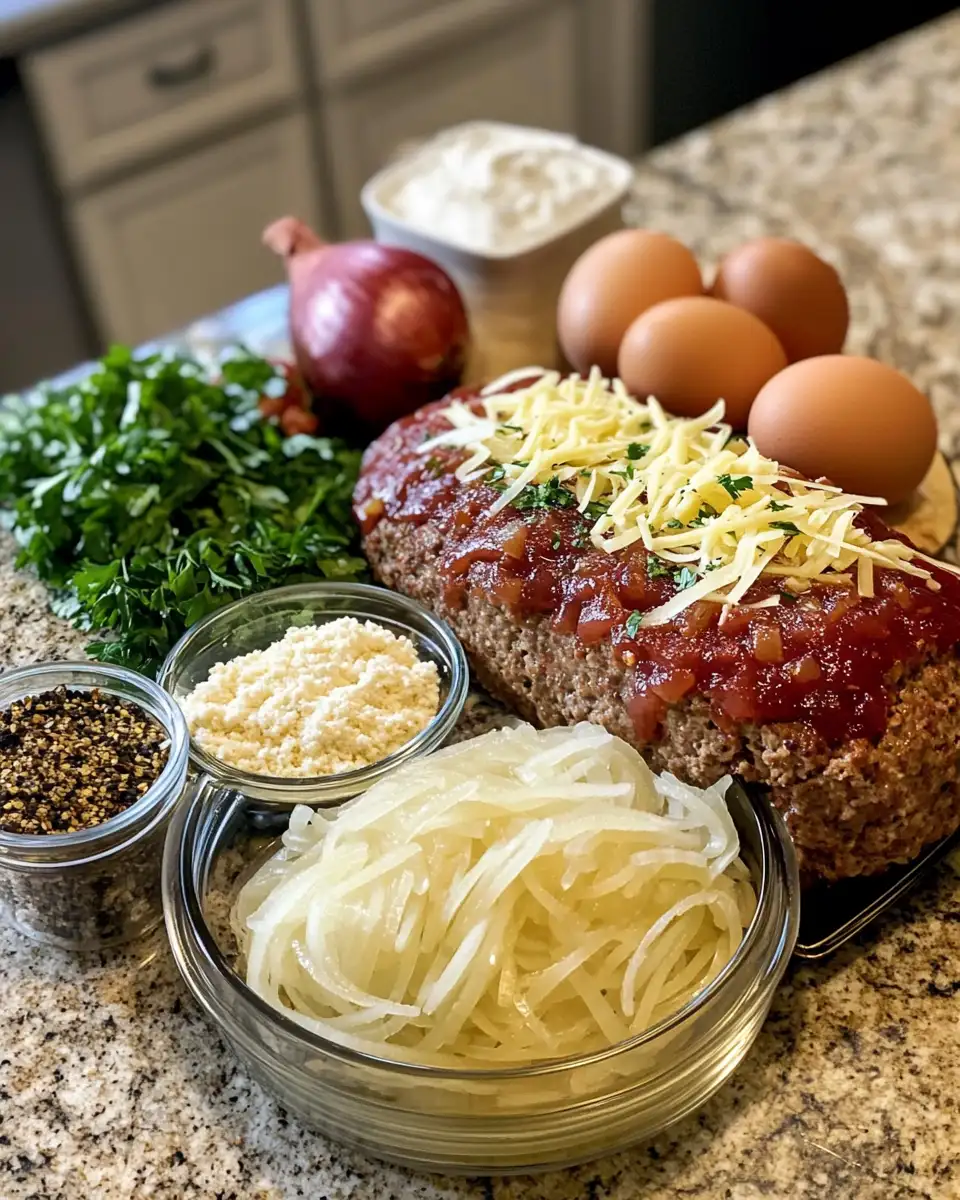 Unleash Comfort: French Onion Meatloaf Recipe That Elevates Dinner Time 4 Ingredients for Unleash Comfort: French Onion Meatloaf Recipe That Elevates Dinner Time