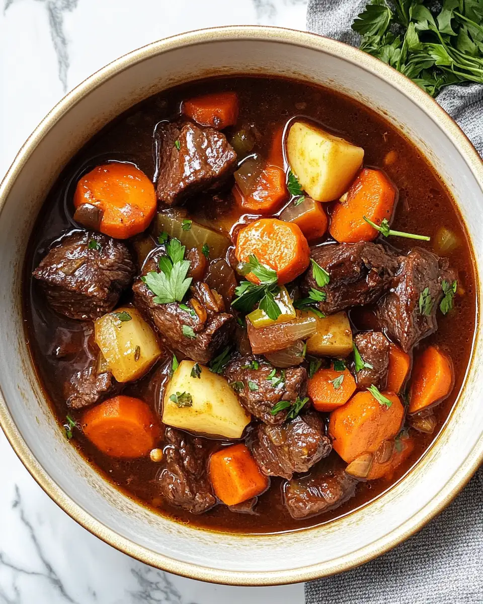 Savor the Elegance: French-Style Beef Stew with Red Wine - Featured Image