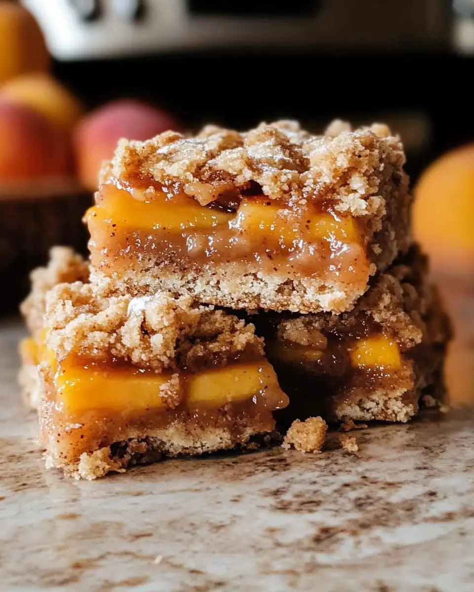Irresistibly Sweet: Fresh Peach Cobbler Bars with a Brown Sugar Crumble - Featured Image