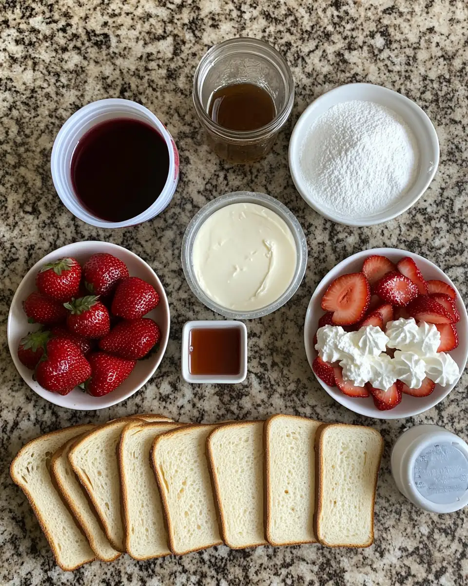 Decadent Delights: Dive into Fried Strawberry Cheesecake Sandwiches 4 Ingredients for Decadent Delights: Dive into Fried Strawberry Cheesecake Sandwiches