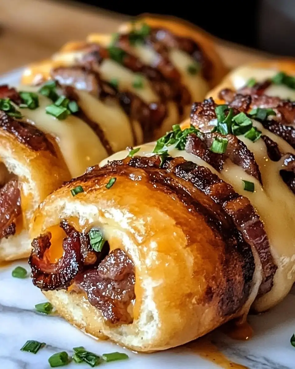 Sizzling Garlic Butter Bacon Cheeseburger Rollups That Will Elevate Your Burger Game - Featured Image