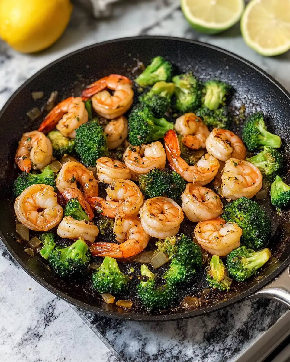 Sizzle and Savory: Garlic Butter Shrimp & Broccoli Skillet Delight - Featured Image