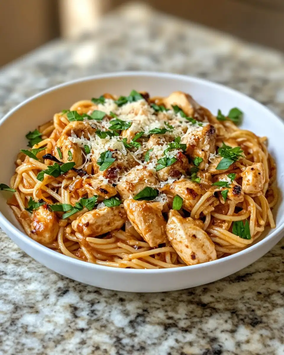 Garlic Parmesan Chicken Pasta: An Italian Twist on Comfort Food 6 Final dish - Garlic Parmesan Chicken Pasta: An Italian Twist on Comfort Food