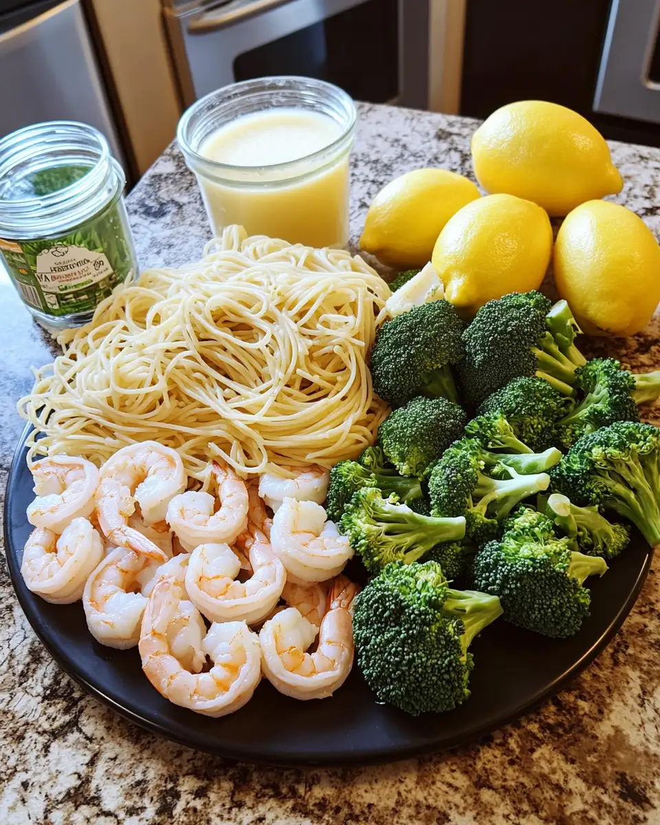 Savor the Flavor: Garlic Parmesan Shrimp and Broccoli Linguine Delight 4 Ingredients for Savor the Flavor: Garlic Parmesan Shrimp and Broccoli Linguine Delight