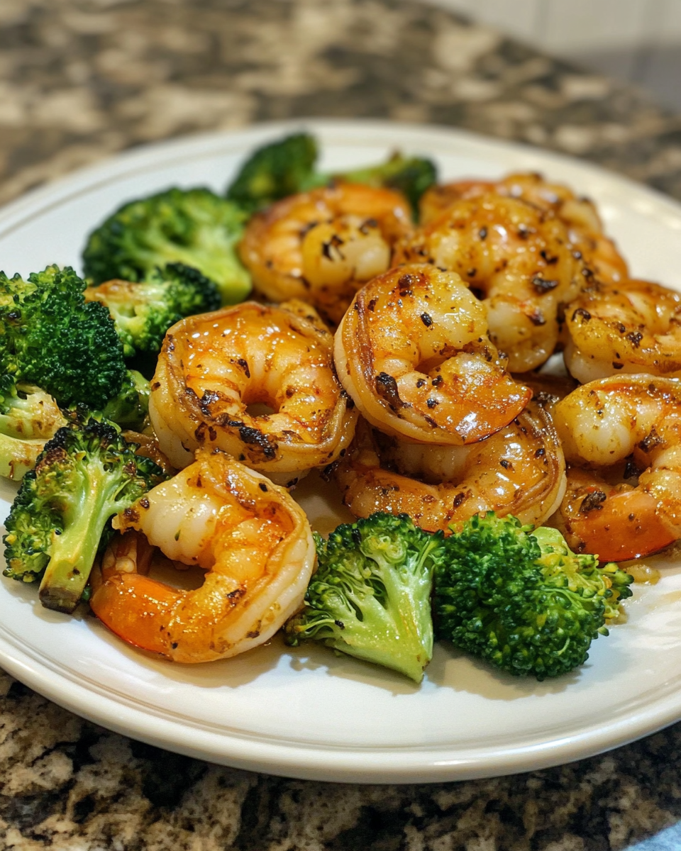 Final dish - Savor the Flavor: Garlicky Shrimp and Broccoli Delight