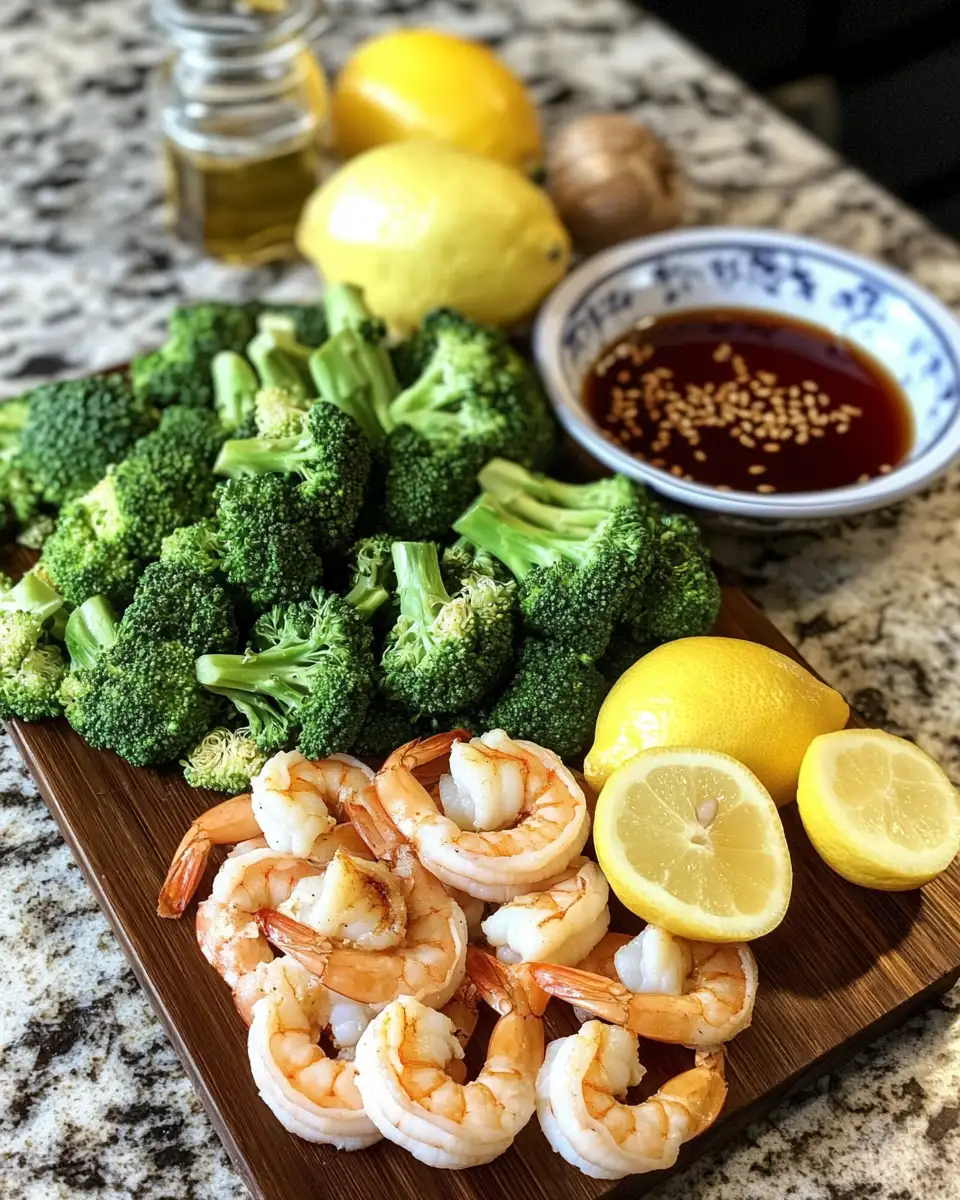 Ingredients for Savor the Flavor: Garlicky Shrimp and Broccoli Delight
