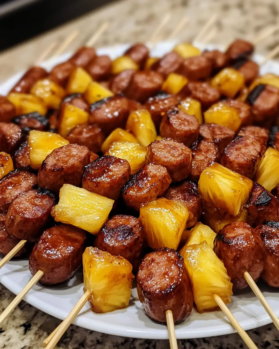 Tantalizing Glazed Kielbasa Pineapple Bites for Your Next Party 4 Ingredients for Tantalizing Glazed Kielbasa Pineapple Bites for Your Next Party