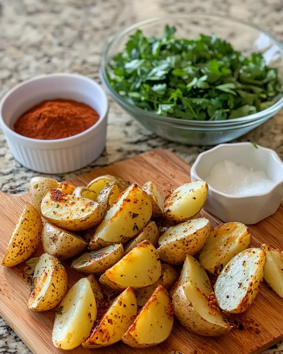 Golden Crunchy Oven-Baked Potatoes: Your New Favorite Side Dish 4 Ingredients for Golden Crunchy Oven-Baked Potatoes: Your New Favorite Side Dish