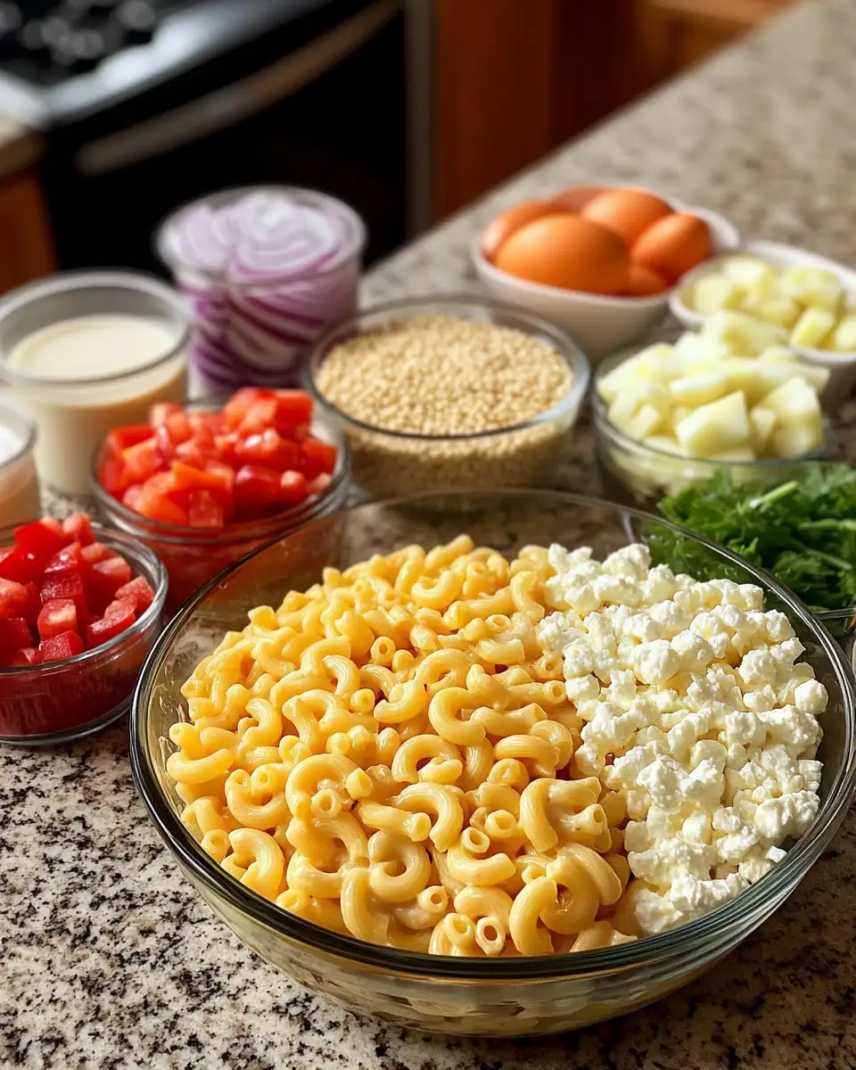 Ingredients for Unleash Gourmet Flavors with Gordon Ramsay's Ultimate Macaroni Salad Recipe