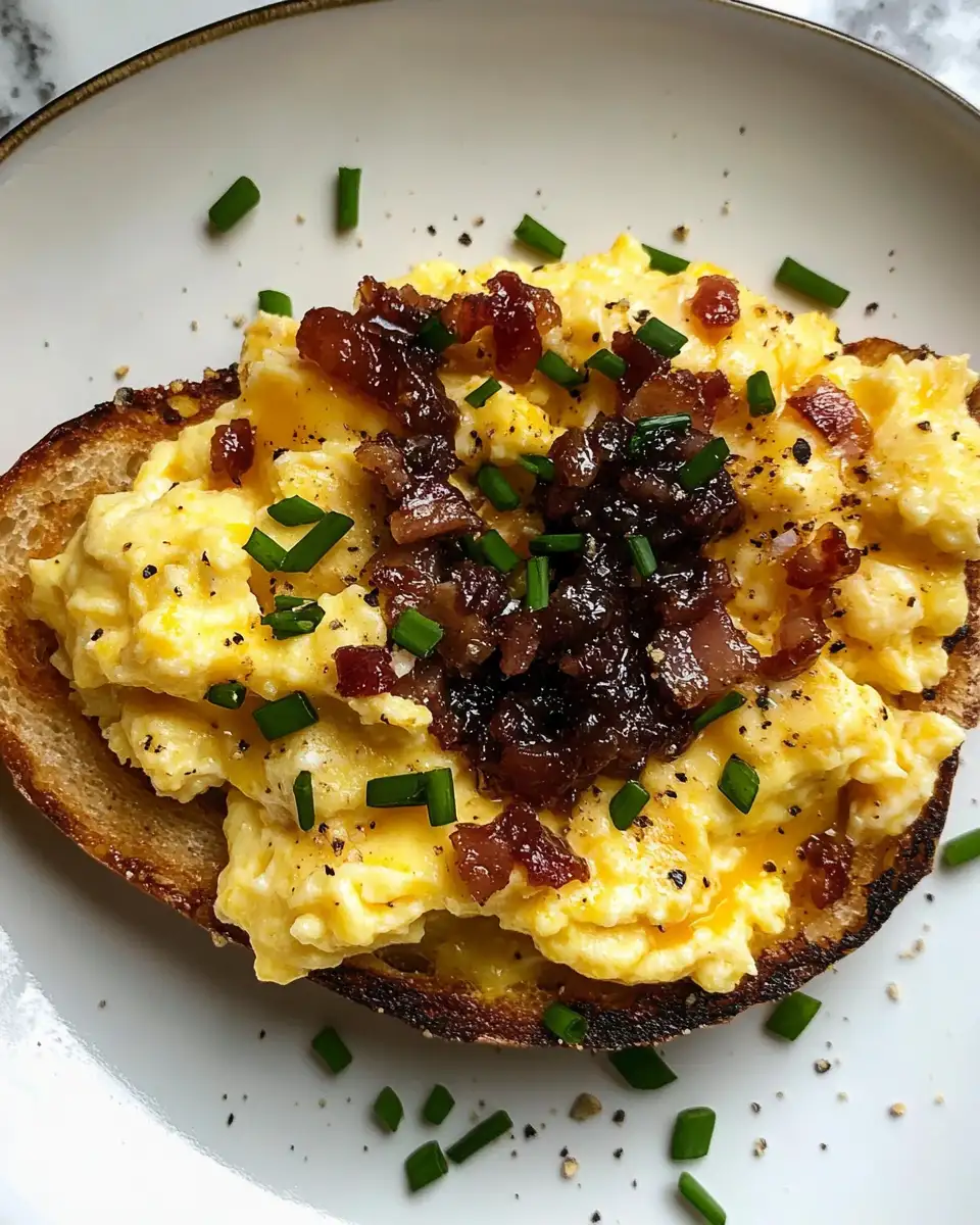 Elevate Your Breakfast Game: Gordon Ramsay's Scrambled Eggs with Bacon Jam - Featured Image