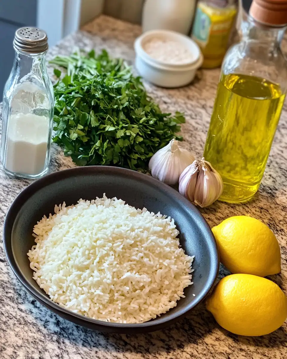 Zesty Greek Lemon Rice: A Mediterranean Delight Bursting with Flavor 4 Ingredients for Zesty Greek Lemon Rice: A Mediterranean Delight Bursting with Flavor