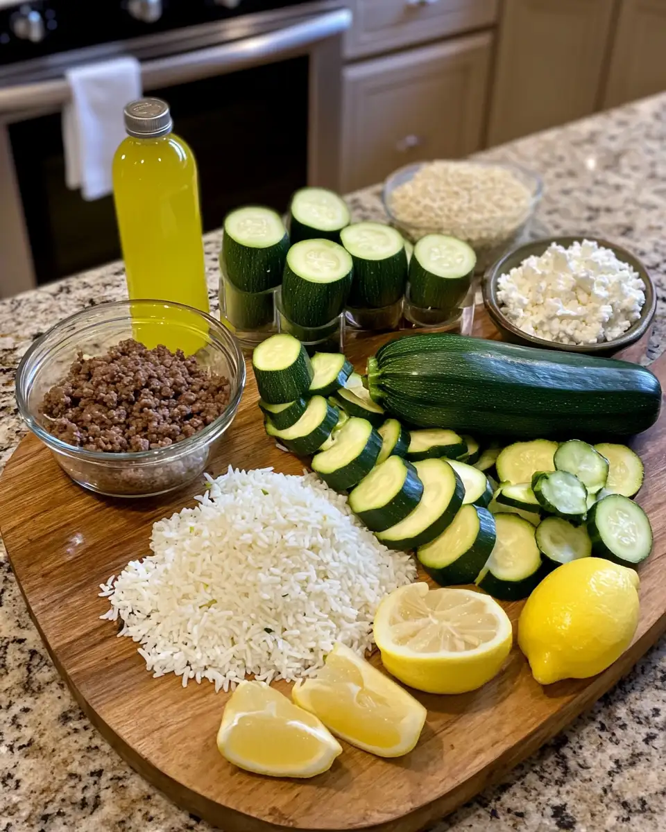 Savor the Mediterranean: Greek-Style Beef and Zucchini Rice Bowl Delight 4 Ingredients for Savor the Mediterranean: Greek-Style Beef and Zucchini Rice Bowl Delight