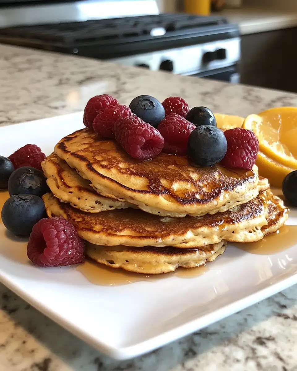 Rise and Shine with Fluffy Protein-Packed Greek Yogurt Pancakes 6 Final dish - Rise and Shine with Fluffy Protein-Packed Greek Yogurt Pancakes