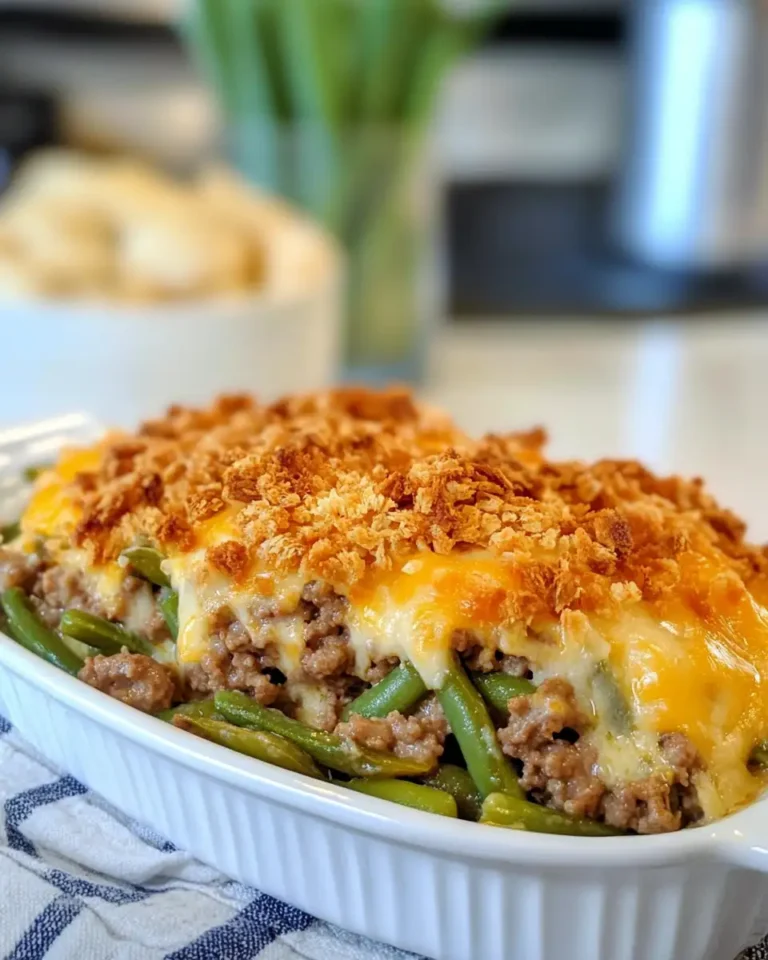 Savor the Comfort: Delicious Hamburger Green Bean Casserole Recipe - Featured Image