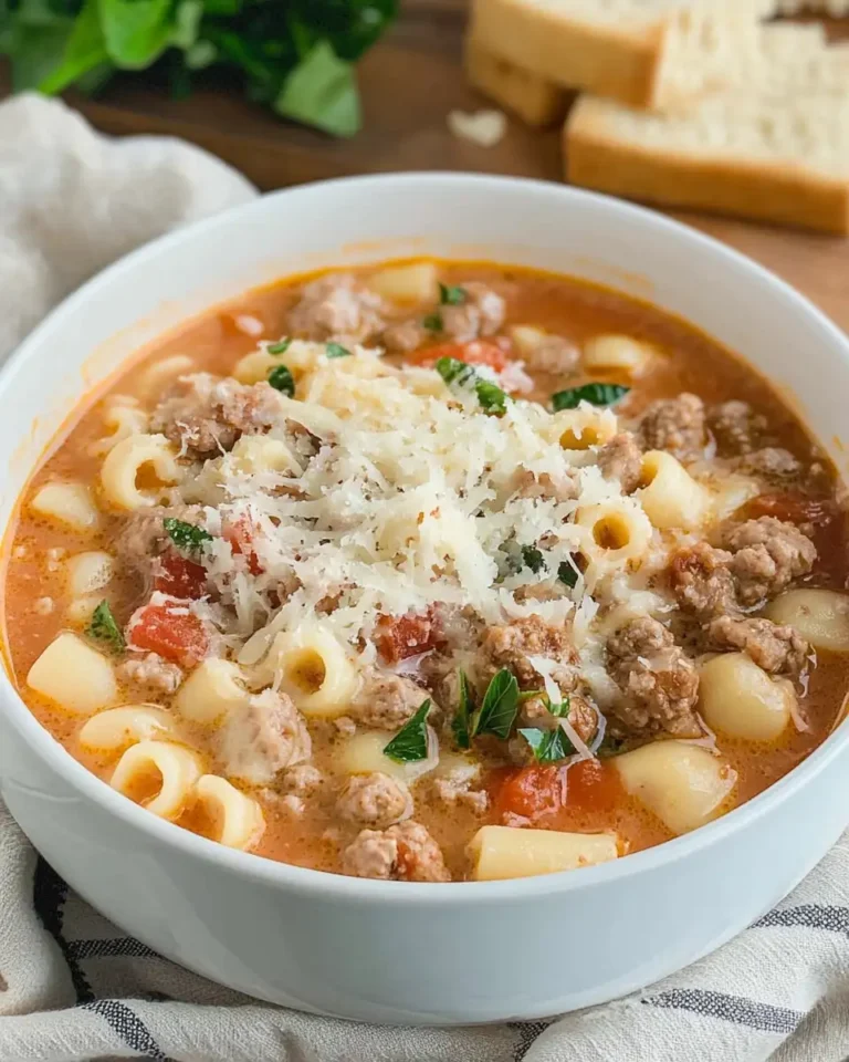 Cozy Up with Hearty Italian Sausage Soup and Creamy Parmesan - Featured Image