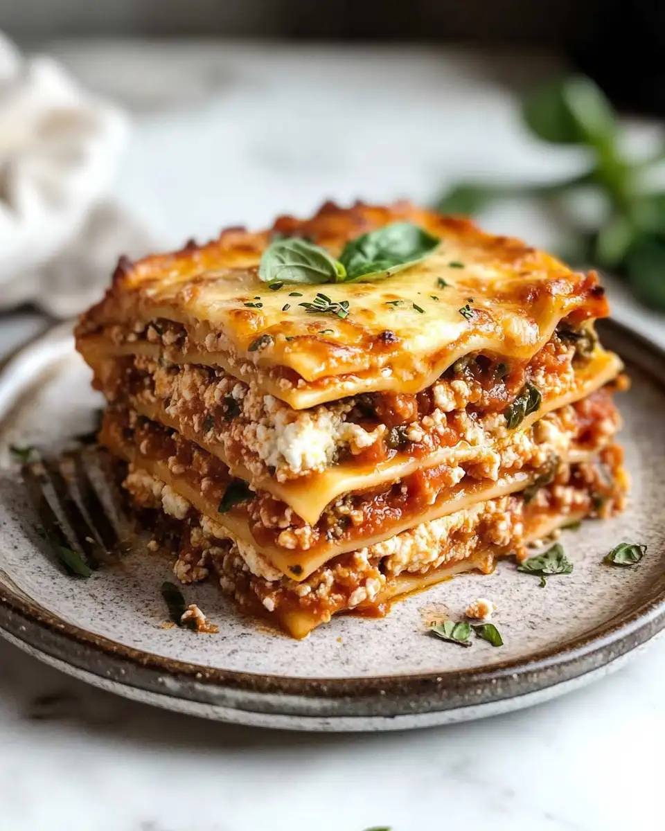 Layered Love: Homemade Lasagna with Cottage Cheese Delight - Featured Image