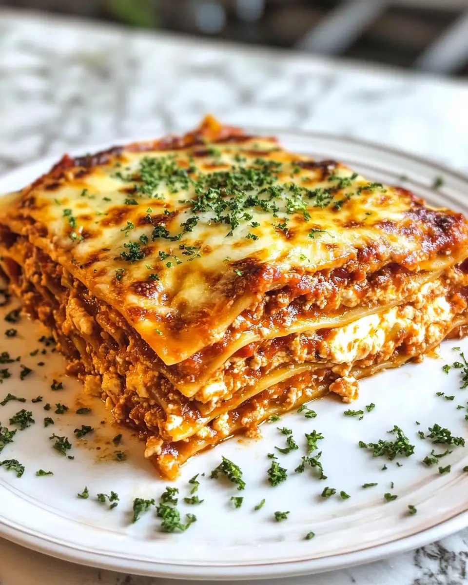 Final dish - Layered Love: Homemade Lasagna with Cottage Cheese Delight