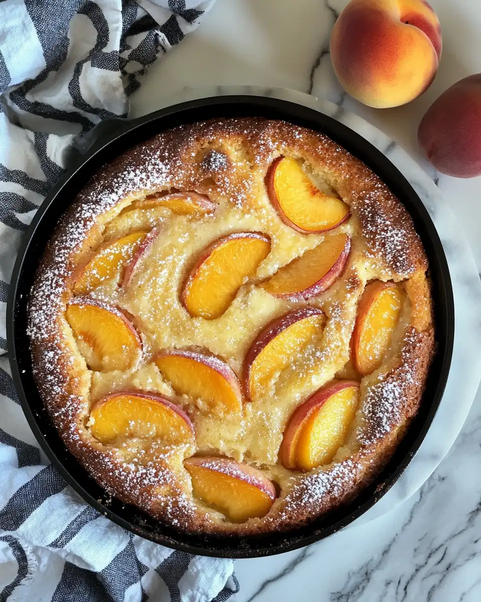 Irresistible Honey Butter Peach Skillet Cake: A Sweet Summer Delight 6 Final dish - Irresistible Honey Butter Peach Skillet Cake: A Sweet Summer Delight