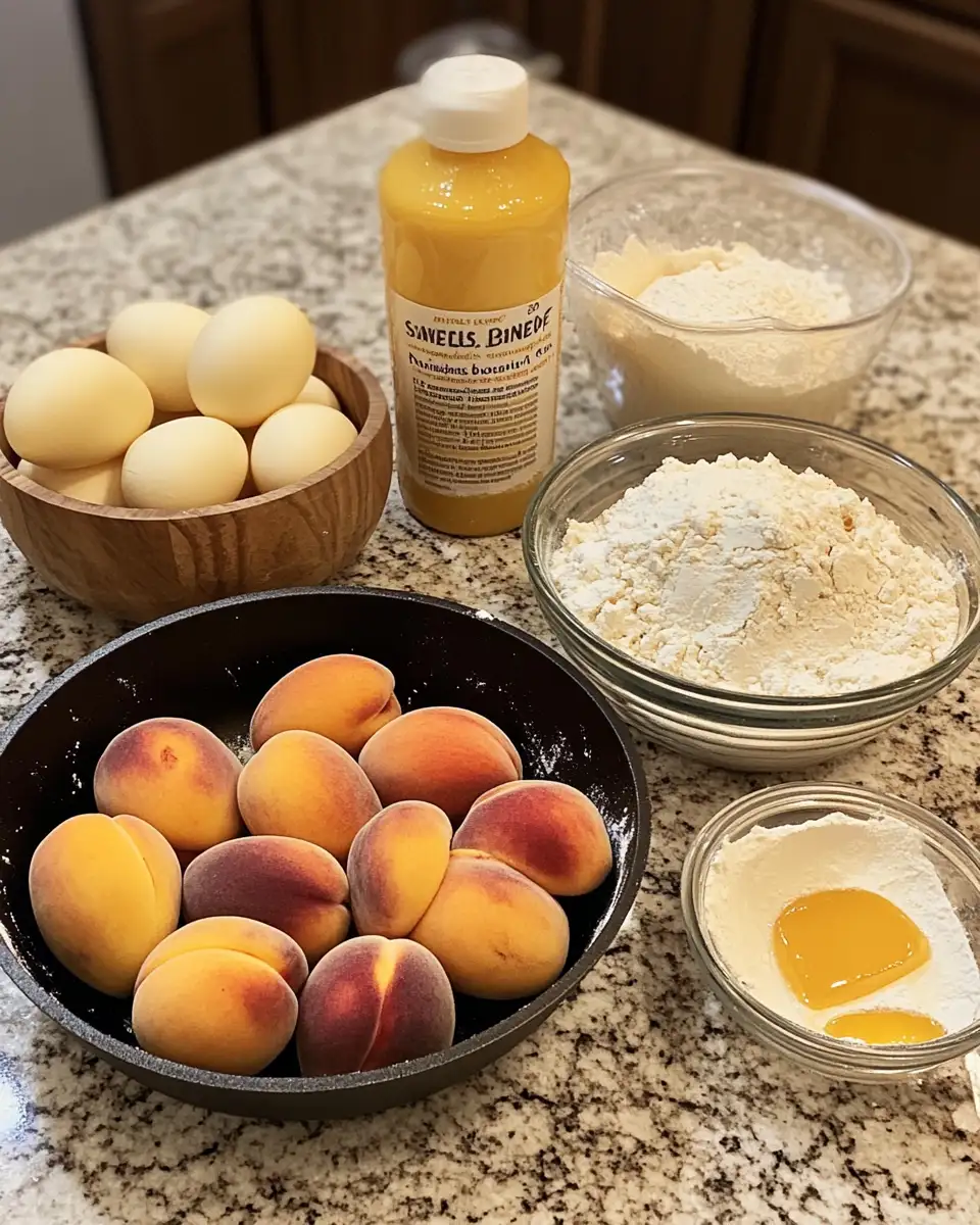 Irresistible Honey Butter Peach Skillet Cake: A Sweet Summer Delight 4 Ingredients for Irresistible Honey Butter Peach Skillet Cake: A Sweet Summer Delight