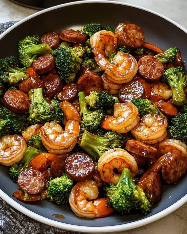 Savor the Flavor: Honey Garlic Shrimp and Sausage with Broccoli Recipe - Featured Image