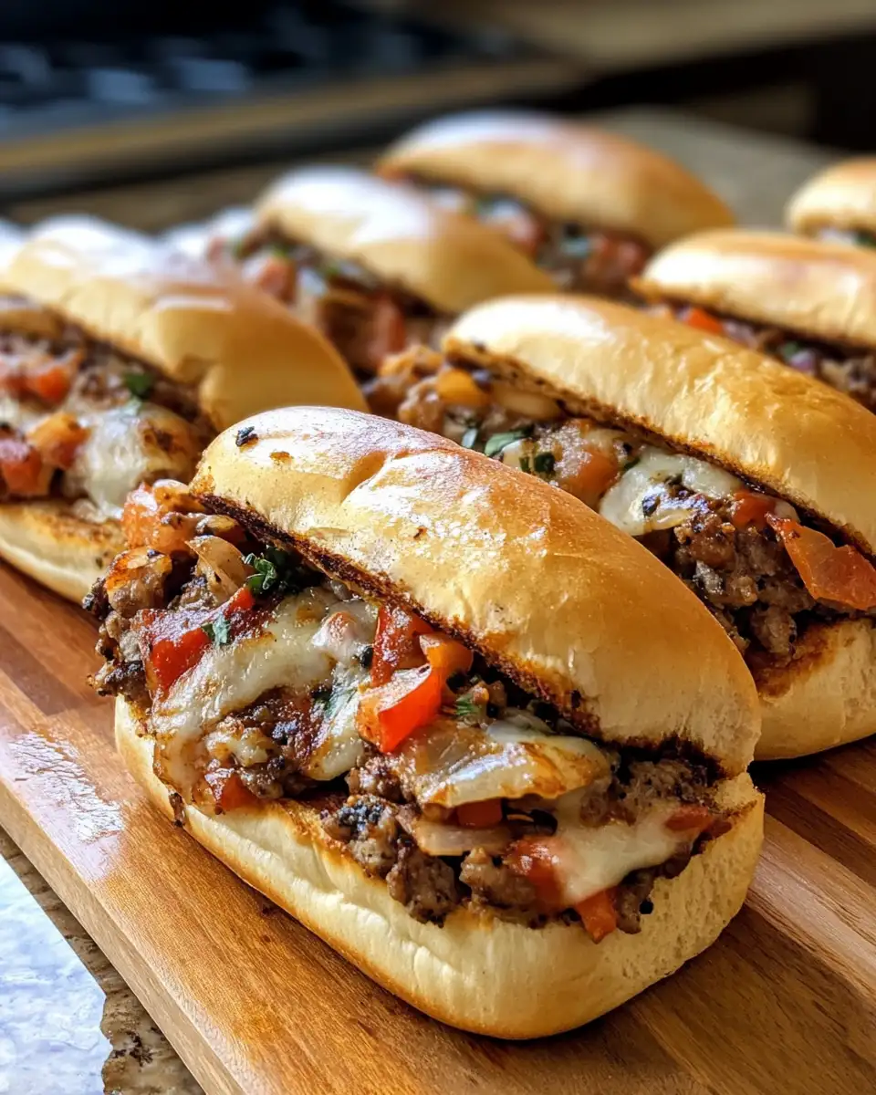 Sizzling Hot Italian Sub Sliders for Your Next Party Platter 6 Final dish - Sizzling Hot Italian Sub Sliders for Your Next Party Platter
