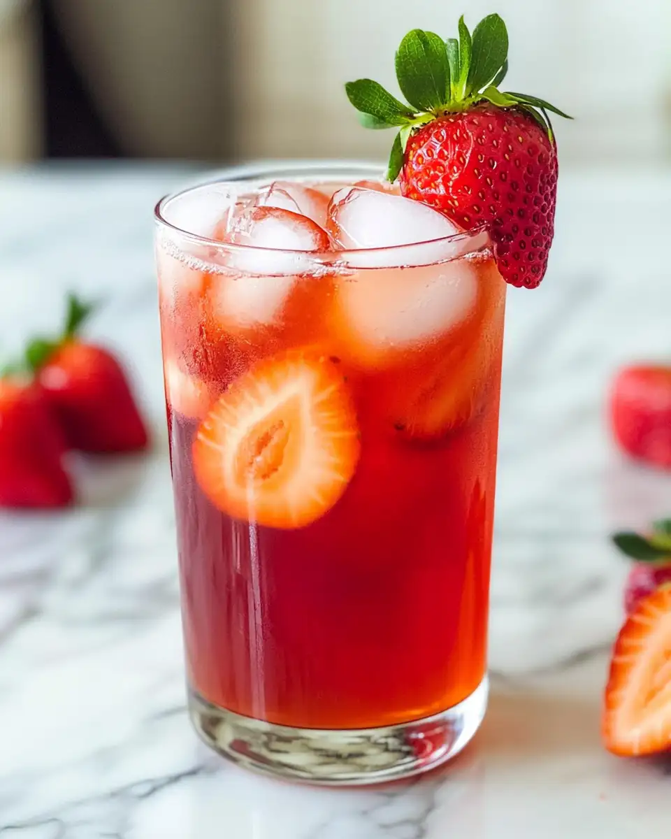 Refreshing Bliss: Easy Iced Strawberry Tea Recipe - Featured Image