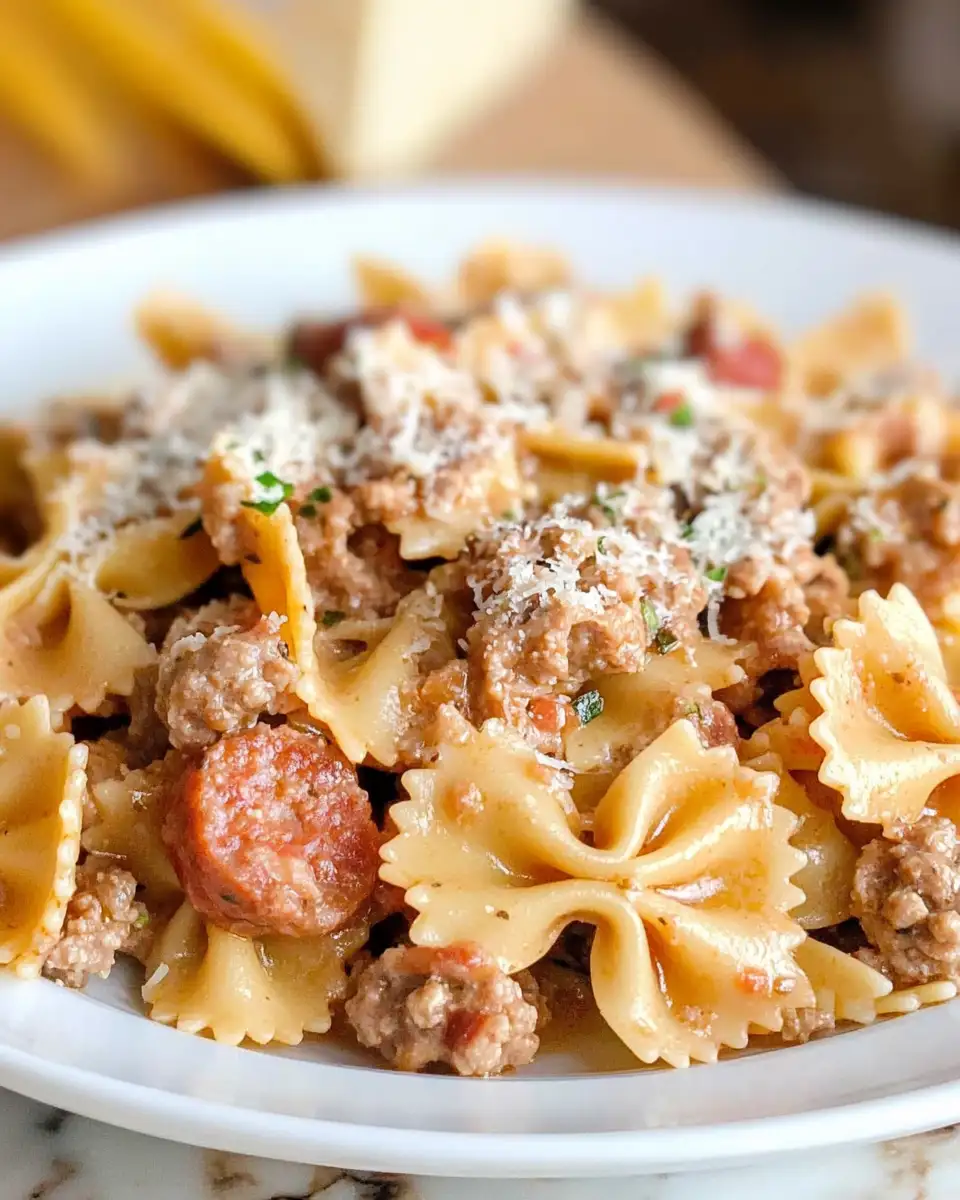 Savor the Flavor: Italian Sausage Meets Bow Tie Pasta Perfection - Featured Image