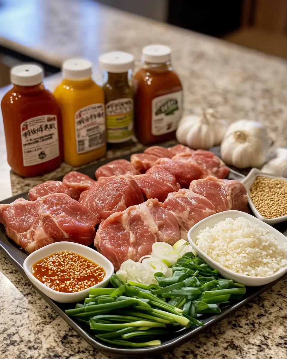 Ingredients for Sizzling Korean Pork Chops: A Flavorful Journey to Spice Up Your Dinner Table