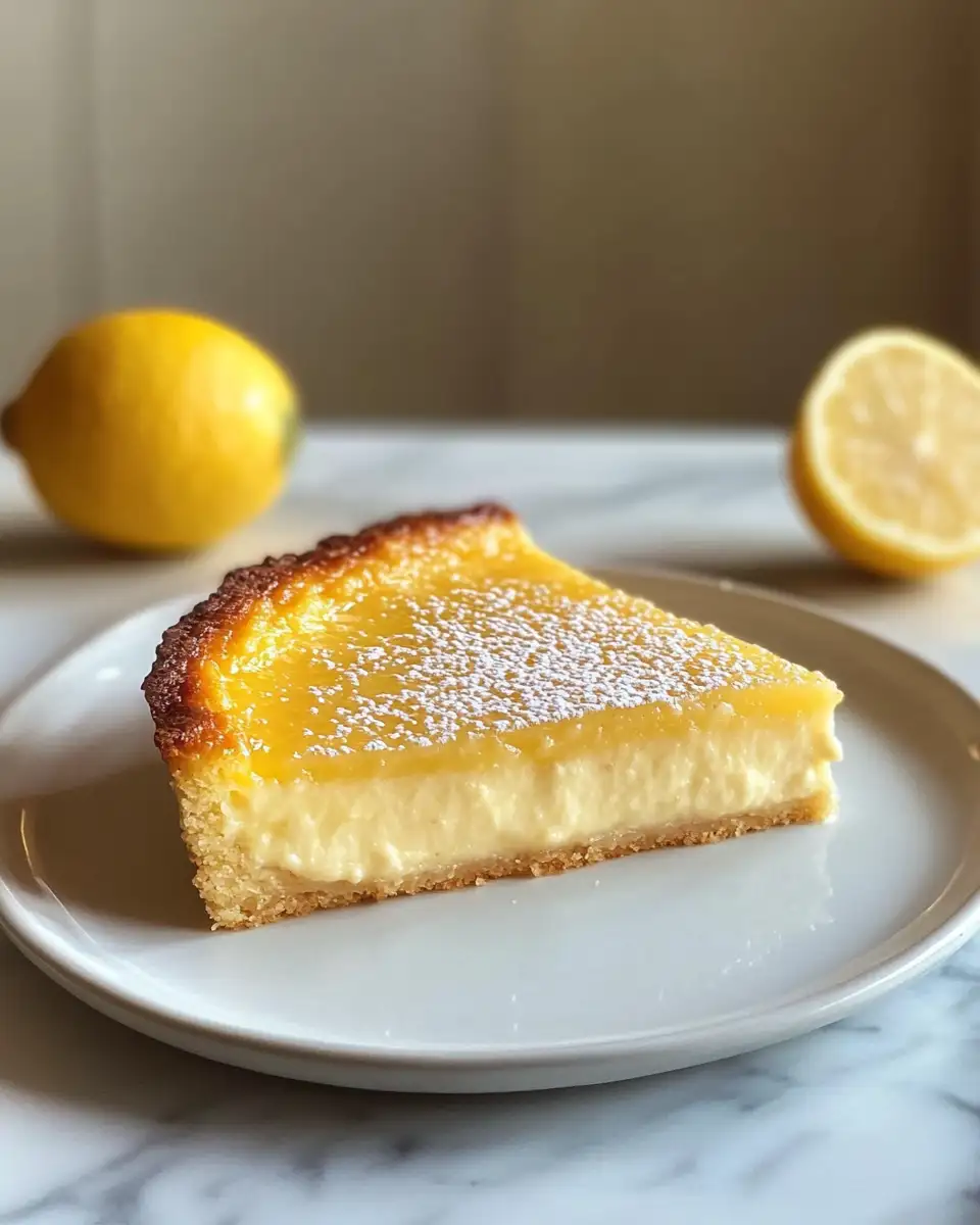 Luscious Lemon Custard Cake: A Creamy Dream Delight 6 Final dish - Luscious Lemon Custard Cake: A Creamy Dream Delight