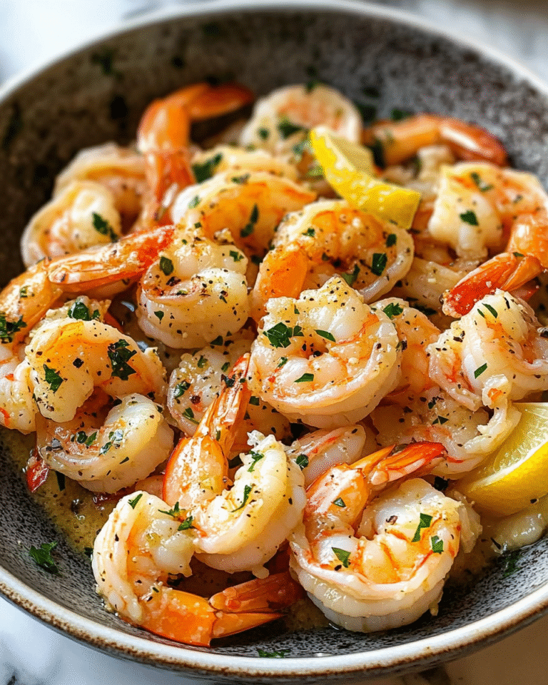 Zesty Lemon Garlic Butter Shrimp Scampi Delight - Featured Image