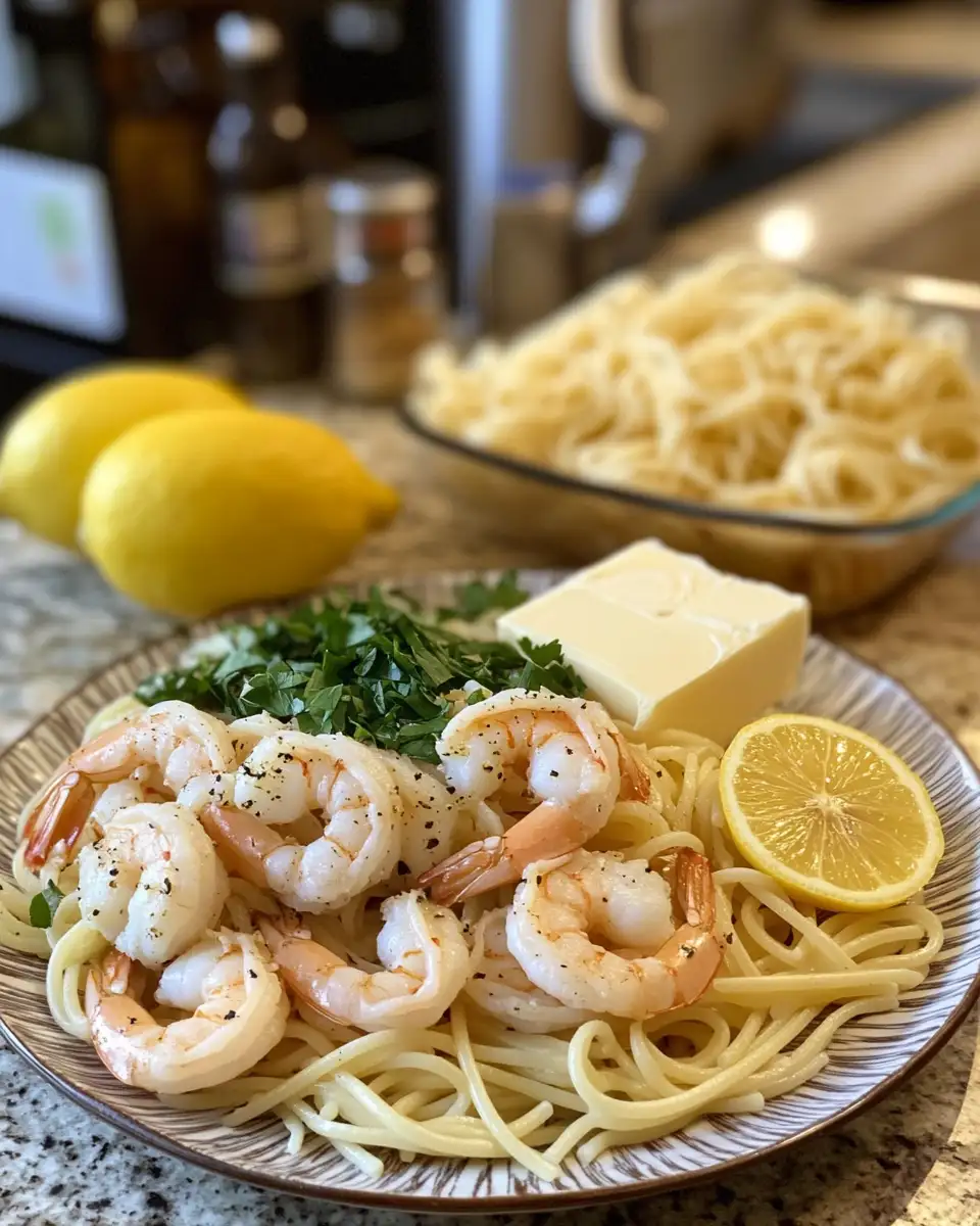 Ingredients for Irresistible Lemon Garlic Butter Shrimp Scampi: A Flavor Explosion