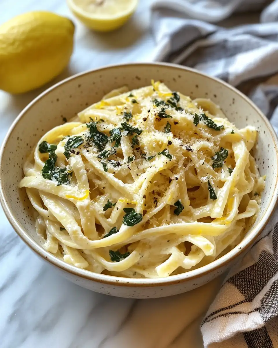 Final dish - Zesty Lemon Ricotta Pasta: A Creamy Twist on Classic Comfort