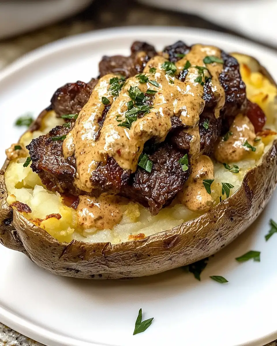 Ultimate Loaded Baked Potato with Steak Delight - Featured Image